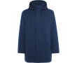 Parka unisexe 3/4 avec capuche amovible et zip Roly Direct Dome couleur bleu marine