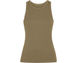 Débardeur femme en maille côtelée 270 g/m² Roly Direct Dribe couleur vert militaire