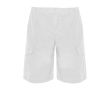 Bermuda de travail en coton et polyester 200 g/m² Roly Armour couleur blanc