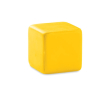Cube anti-stress personnalisé avec logo couleur jaune