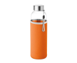 Gourde d'eau personnalisée avec étui couleur orange