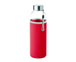 Gourde d'eau personnalisée avec étui couleur rouge