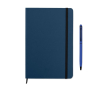 Set de carnet A5 et stylo publicitaires couleur bleu