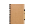 Carnet pour publicité en papier recyclé couleur beige