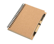 Carnet personnalisé en papier recyclé couleur beige