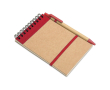 Bloc notes avec logo à offrir couleur rouge
