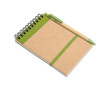 Bloc notes avec logo à offrir couleur lime