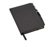 Carnet publicitaire de poche avec stylo couleur noir