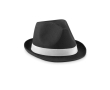 Chapeau promotionnel en polyester couleur noir