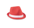 Chapeau promotionnel en polyester couleur rouge