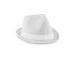 Chapeau promotionnel en polyester couleur blanc