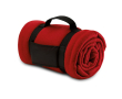 Couverture publicitaire polaire couleur rouge