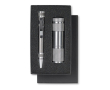 Ensemble cadeau avec lampe de poche et stylo couleur titan
