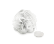 Éponge de douche promotionnelle couleur blanc