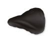 Housse pour selle de vélo publicitaire couleur noir