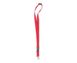 Lanyard personnalisé pour entreprises (2 cm) couleur rouge