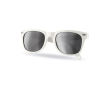 Lunettes de soleil sérigraphiées avec logo couleur blanc