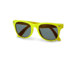 Lunettes de soleil sérigraphiées avec logo couleur jaune