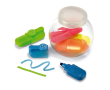 4 marqueurs phosphorescents dans un pot couleur multicolore