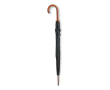Parapluie personnalisé 23 \"avec manche en bois couleur noir