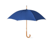 Parapluie personnalisé 23 \"avec manche en bois couleur bleu