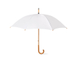 Parapluie personnalisé 23 \"avec manche en bois couleur blanc