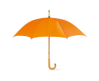 Parapluie personnalisé 23 \"avec manche en bois couleur orange
