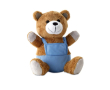 Peluche personnalisable avec le logo d'entreprise couleur bleu