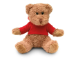 Ours en peluche promotionnel avec T-shirt couleur rouge