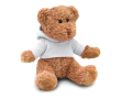Ours en peluche promotionnel avec T-shirt couleur blanc