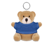 Porte-clés publicitaire avec ours en peluche couleur bleu