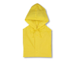 Imperméable personnalisé en plastique couleur jaune