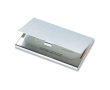 Porte-cartes d'entreprise en aluminium couleur argenté brillant