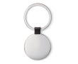 Porte-clés élégant rond en nickel couleur noir
