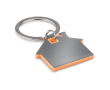 Porte-clés de merchandising en forme de maison couleur orange