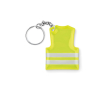 Porte-clés en forme de gilet réfléchissant couleur jaune