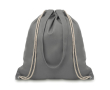 Sacs à dos publicitaires en toile de couleur couleur gris