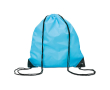 sacs à cordon personnalisés économiques couleur turquoise