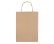 Sac en papier personnalisé de taille moyenne couleur beige