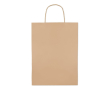 Sac en papier personnalisé de grande taille couleur beige