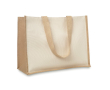 Sacs publicitaires en toile de jute et toile couleur beige