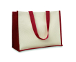 Sacs publicitaires en toile de jute et toile couleur rouge