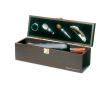 Set à vin personnalisé dans une boîte en bois couleur bois