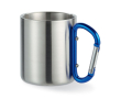 Tasse avec mousqueton personnalisée 200ml couleur bleu