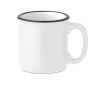 Tasses avec logo de style vintage 290ml couleur blanc