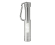 Lampe torche avec logo lumineux couleur argenté