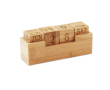 Calendrier en bois pour bureau couleur bois