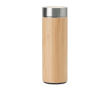 Bouteille isotherme publicitaire en bambou couleur bois