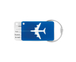 Porte étiquette pour bagage en aluminium couleur bleu roi
