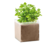 Sac de graines de basilic couleur beige